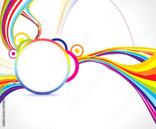 Vector: abstract colorful wave background abstract colorful wave background
