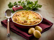 Homemade potato cake, vegetarian food Homemade potato cake, vegetarian food