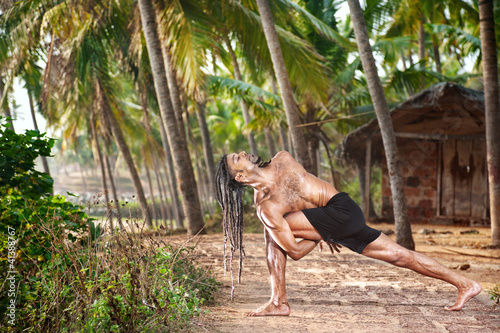 Photo: Yoga twisting pose Yoga twisting pose