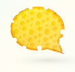 Cheese chat bubble