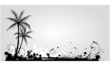 Palm trees on grunge background Palm trees on grunge background