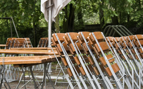 Photo: Biergarten in der Vorsaison Biergarten in der Vorsaison