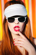 Funky summer portrait