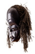 Photo: Tribal mask side view on white background Tribal mask side view on white background