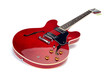 E-Gitarre, Semiakustik, Cherry Red