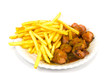 Currywurst mit Pommes