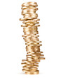 stack of coins (russian 10 rubles)