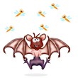 pipistrello e zanzare
