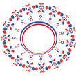 Round frame , vector.