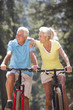Senior couple on country bike ride