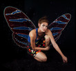 Beauty with butterfly wings Beauty with butterfly wings