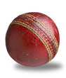 Photo: old worn used cricket ball isolated with clipping path old worn used cricket ball isolated with clipping path