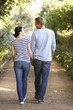 Couple on country walk