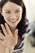 Woman using skype