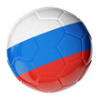 Soccer ball. Flag of Russia Soccer ball. Flag of Russia