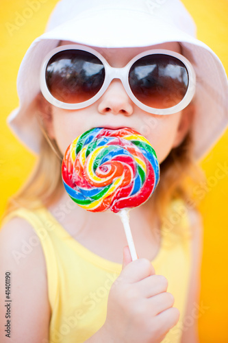 Photo: Girl with lollipop Girl with lollipop