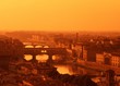 River Arno and skyline at sunset, Florence © Arena Photo UK