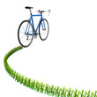 自転車の軌跡