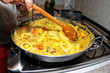 Preparing Paella - Spanish cuisine