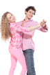 Photo: nice couple dancing in studio nice couple dancing in studio
