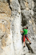 Climbing.