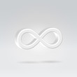 Glowing eternity symbol