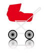 Vektor: red pram red pram