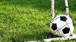 Video: Soccer (football) ball falls into goal Soccer (football) ball falls into goal