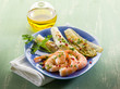 appetizer with shrimp and grilled endive salad appetizer with shrimp and grilled endive salad