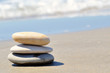 Galets sur le sable