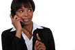 Businesswoman on the phone