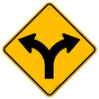 Fork in Road Sign