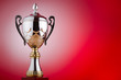 Prize cup against the background