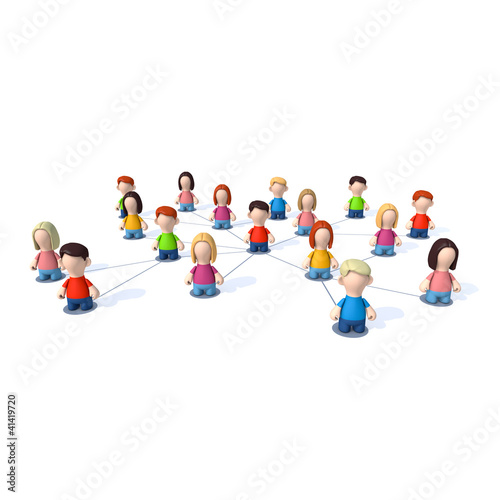 Illustration: Social media - Network Social media - Network