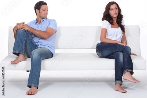 Photo: Couple having a disagreement Couple having a disagreement