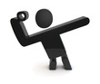 handball symbol 3d