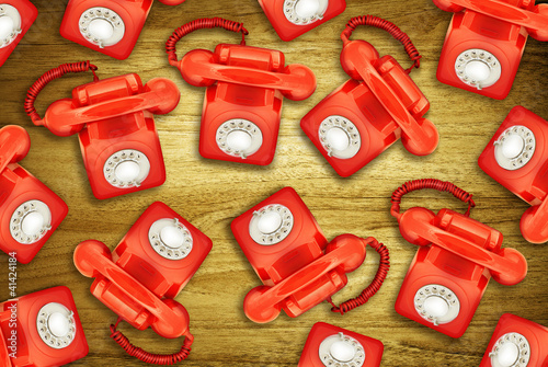 Photo: red phones red phones