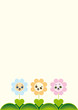 Greeting card or invitation with flowers