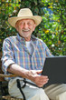 Senior with a laptop Senior with a laptop