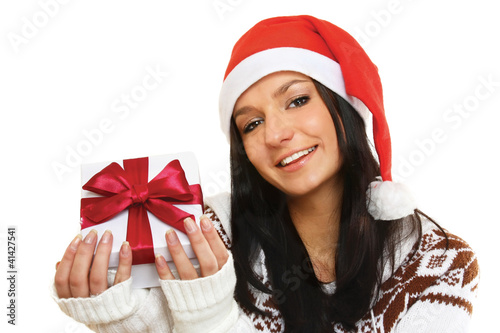 Photo: A very beautiful and sexy woman dresses as a sexy santa A very beautiful and sexy woman dresses as a sexy santa