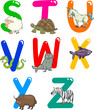 Cartoon Alphabet with Animals Cartoon Alphabet with Animals