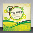 Abstract green retro brochure