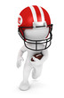 Illustration: 3d white people playing american football 3d white people playing american football