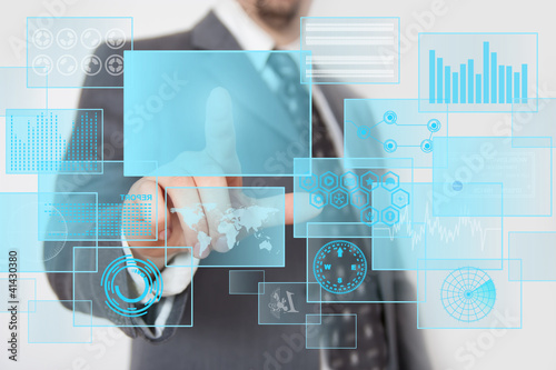 Foto: Futuristic touchscreen Futuristic touchscreen