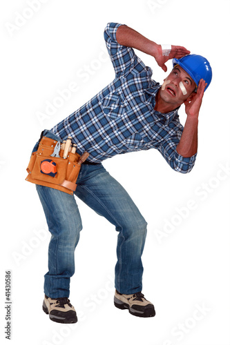 Photo: A traumatized tradesman A traumatized tradesman