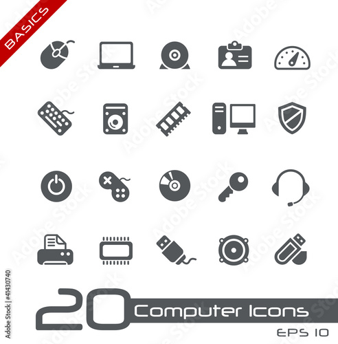 Vektor: Computer Icons // Basics Computer Icons // Basics