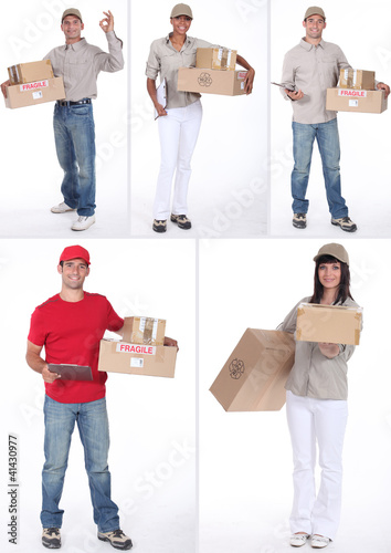 Photo: Delivery people Delivery people