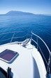 boat sailing in Mediterranean sea