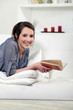 Woman reading book Woman reading book