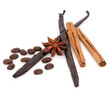 Coffee Vanilla Pods Cinnamon and Star Anise